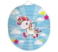 Lampion / Lanterne Licorne Rond 22 cm