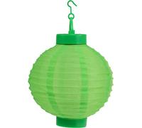 Lampion LED solaire vert 20cm lumière de jardin résistant aux intempéries