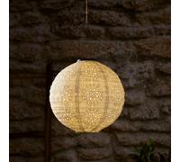Lampion Solaire de 30 cm en Tyvek Blanc