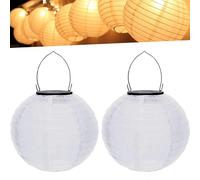 Lampions d'extérieur résistants aux intempéries - Lanterne solaire LED multicolore - Blanc chaud - Lampions solaires à suspendre - Pour jardin, cour, terrasse, mariage, fête, décoration de jardin (20