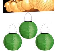 Lampions d'extérieur résistants aux intempéries - Lanterne solaire LED multicolore - Blanc chaud - Lampions solaires à suspendre - Pour jardin, cour, terrasse, mariage, fête, décoration de jardin (20