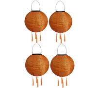 Lampions d'extérieur résistants aux intempéries - Lanternes solaires LED - Lanternes solaires d'extérieur étanches - Lampion solaire avec pompon - Lanterne de jardin suspendue - Lanterne en papier -
