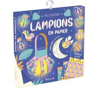 Lampions en papier Pochette avec 10 feuilles, 5 calques, 1 guirlande avec 10 loupiotes et 1 dépliant avec des pas-à-pas à partir de 6 ans