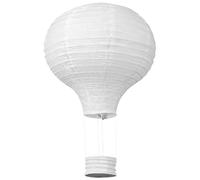 Lampions en papier pour décoration de ballons - Blanc classique - Style bambou - Pour mariage, fête, anniversaire(30cm)