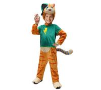 Lampo Eclair 44 Chats costume déguisement chat garçon (Taille 4-6 ans), Brown, Blue