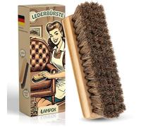 lampox Brosse pour cuir pour nettoyer en douceur les surfaces délicates, l'entretien et le polissage des articles en cuir tels que les chaussures, les sacs, les meubles, les sièges de voiture, les