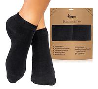 lampox Chaussettes en bambou Chaussettes en bambou (6 paires) Chaussettes Course Business, Schwarz, 35-38