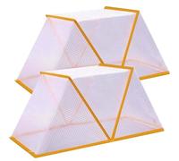 Lamppdcor 2pcs 32.2x13.4x14 Couvertures de Jardin résistantes à UV imperméables Pliables pour Les Lits surélevés avec des Ongles moulus
