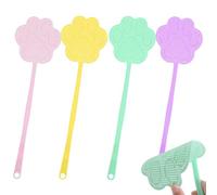 Lamppdcor 4pcs Fly Swatter Plastique en Plastique Lourd Pale d'ours à poignée Longue pour la Maison de Bug à la Maison extérieure intérieure
