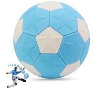 Lamppdcor Boule de Courbe de Kickball pour Les Enfants 8, 5 Pouces étoiles Motif d'étoile Bleu TPU baisser Le Football pour Le Match Match en Plein air