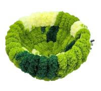 Lamppdcor Coral Velvet Bird Nest Bed - 6.7x6.7x3.2 Hout de Sommeil Chaud pour Conure, Poteau de Poche, Oiseau à Cul (Portable)