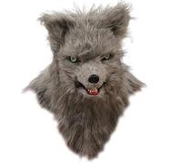 Lamppdcor Masque à fourry masque de renard spooky réaliste renard réaliste têtes à poils à poils masques halloween halloween avec mâchable mobile