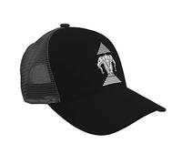 LAMPPE Laos Casquette de baseball à trois têtes en maille d'éléphant - Chapeau de soleil d'été respirant - Chapeau de camionneur réglable pour homme et femme, #1050, taille unique
