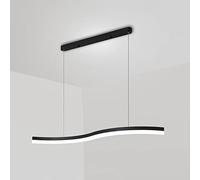 Lamps Personality Metal Strip Pendant Light LED Tri-Color Dimmable Ceiling Hanging Lamp Minimalist Home Adjustable Suspended Fixture Nordic Table Kitchen Chandelier