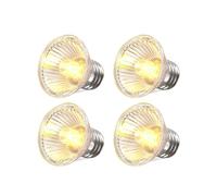 Lamptobe Ampoule Chauffante E27 UVA UVB Dimmable 75W pour Terrarium - Tortue, Lézard, Dragon Barbu, Serpent (4 PCS)