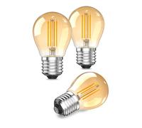 Lamptobe Ampoule LED E27 Blanc Chaud 2.5W, Ampoule Culot à Vis E27 2200K G45 Baillonette Verre Ambré Ampoule Filament Équivalent 20W Pour Lampes de Chevet, Lampes de Lecture(Non Dimmable, 3PCS)