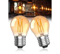 Lamptobe Ampoule LED E27 Blanc Chaud 2700K, 4W Ampoule E27 LED Vintage pour l'éclairage rétro dans l'hôtel, café, maison, bar, Lot de 2