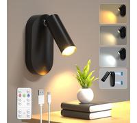 Lamptobe Applique Murale Interieur avec Interrupteur,Lot de 1 spots LED d'intérieur pour plantes et tableaux 3500 K/4000K/6500K pour éclairage d'accentuation ou d'œuvres d'art