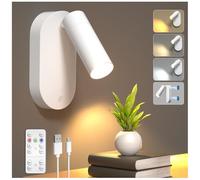 Lamptobe Applique Murale Interieur avec Interrupteur,Lot de 1 spots LED d'intérieur pour plantes et tableaux 3500 K/4000K/6500K pour éclairage d'accentuation ou d'œuvres d'art