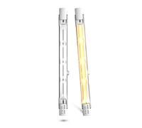 Lamptobe Halogène R7S Ampoules Linéaires 118mm 120W Dimmable, Ampoules Halogènes Linéaires 118mm R7S J118 T3 Ampoule de Type J Ampoules Halogènes de Sécurité Flood Blanc Chaud 2800K, Lot de 2