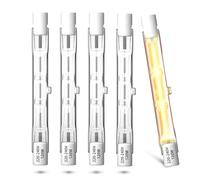 Lamptobe Halogène R7S Ampoules Linéaires 78mm 120W Dimmable, Ampoules Halogènes Linéaires 78mm R7S J78 T3 Ampoule de Type J Ampoules Halogènes de Sécurité Flood Blanc Chaud 2800K, Lot de 5