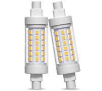 Lamptobe R7S 78mm LED 10W Blanc Naturel 4000K, J78 R7S LED Linéaire Projecteur Équivalent à une Ampoule Halogène pour Lampadaire, l’éclairage de paysage, sécurit, AC 220V-240V(Lot de 2)