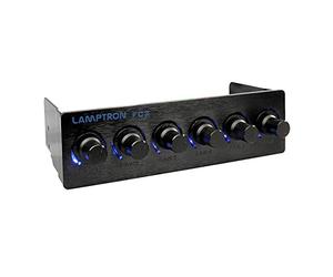 Lamptron Fan Controller-2 Façade de contrôle pour ventilateurs Aluminium anodisé 45 W Noir (Import Royaume Uni)