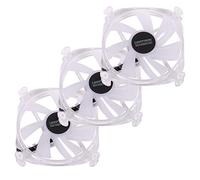 Lamptron Icecloud+ ARGB 120 Triple PWM Lüfter Kit - Transparent, 120mm ARGB PWM Fan Kit, Compatible with Ordinateur, Ordinateur portable