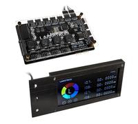 Lamptron Contrôleur de ventilateur et contrôleur LED PCI RGB SM436 Sync Edition