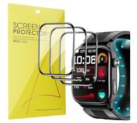 Lamshaw 3 Pièces Film Compatible avec iSo Tech S101 2.06 Pouces Smart Watch Film de Protection,3D Couverture Complète Protection d'écran, HD Ultra Transparente (3Packs)