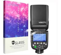 Lamshaw 3 Pièces Protection Écran Compatible avec Godox V1, V850III, V860III, TT685II Flash Verre Trempé,Protecteur D'écran Verre Trempé pour Godox V1, V850III, V860III, TT685II Flash (3Packs)