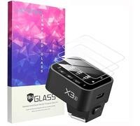 Lamshaw 3 Pièces Protection Écran Compatible avec Godox Verre Trempé,Protecteur D'écran Verre Trempé pour Godox X3Pro C/N/S/F/O, X3 C/N/S/F/O/L Flash (For Godox X3)