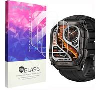 Lamshaw 3 Pièces Protection Écran Compatible avec KOSPET Tank M3/M4 1.96'' Pouces Smart Watch Verre Trempé,Protecteur D'écran Verre Trempé pour KOSPET Tank M3/M4 (3Packs)