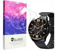 Lamshaw 3 Pièces Protection Écran Compatible avec Mibro Lite3 Pro 1.32'' Pouces Smart Watch Verre Trempé,Protecteur D'écran Verre Trempé pour Mibro Lite3 Pro SmartWatch (3 Packs)