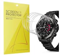 Lamshaw 6 Pièces Film de Protection Souple pour Écran Compatibles avec KSIX Titanium Go 1.43 Pouces Smart Watch- Haute Clarté, Anti-Rayures et Pose Facile