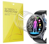 Lamshaw 6 Pièces Film de Protection Souple pour Écran Compatibles avec YUPENG ET472 1.53''Pouces Smart Watch- Haute Clarté, Anti-Rayures et Pose Facile (6Packs)