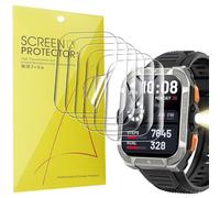 Lamshaw 6 Pièces Protection Écran Compatible avec Baolubao/Blackview W80 PRO 1.91'' Pouces Smart Watch- sans Bulles Haute Définition Qualité Supérieure Transparent Doux TPU Film Protection (6Packs)