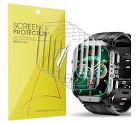 Lamshaw 6 Pièces Protection Écran Compatible avec OUKITEL BT20 1,96 Pouces Smart Watch- sans Bulles Haute Définition Qualité Supérieure Transparent Doux TPU Film Protection (6 Packs)