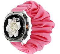 Lamshaw Bracelet chouchou élastique en tissu compatible avec Galaxy Watch 8 de 40 mm, 44 mm, 46 mm classique, Ultra 47 mm LTE (rose, pour montre connectée 8 de 40 mm, 44 mm, 46 mm classique)
