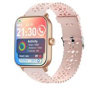 Lamshaw Bracelet Compatible avec aeac IDW19 1,8 Smart Watch, Silicone Sport Bracelet Souple Mince Dentelle Respirant Braceletpour (Rose)