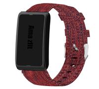 Lamshaw Bracelet Compatible avec amazfit helio strap SmartWatch,Bande en Tissé de Remplacement Réglable Sangle Rechange Accessoires Compatible avec amazfit helio strap (Rouge)