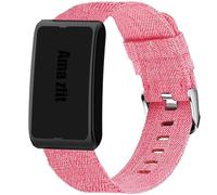 Lamshaw Bracelet Compatible avec amazfit helio strap SmartWatch,Bande en Tissé de Remplacement Réglable Sangle Rechange Accessoires Compatible avec amazfit helio strap (Rose)