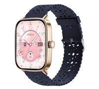 Lamshaw Bracelet Compatible avec Anfyko/SOUYIE/TOOBUR IDW28 1.85''SmartWatch-Ultra-Léger & Respirant,Silicone Sport Bracelet Souple Mince Dentelle Respirant Braceletpour (Bleu)