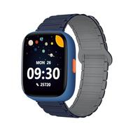 Lamshaw Bracelet Compatible avec BIGGERFIVE BW02 1.8'' Pouces Smart Watch, Magnétique Silicone Sport Magnétique Fort Bracelet Compatible avec BIGGERFIVE BW02 smartwatch (Bleu)