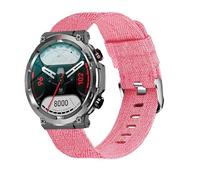 Lamshaw Bracelet Compatible avec Blackview Smart Watch,Bande en Tissé de Remplacement Réglable Sangle Rechange Accessoires Compatible avec Blackview W50,Blackview R30 Pro (Rose, 20mm)
