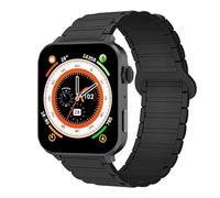Lamshaw Bracelet Compatible avec Blackview Smart Watch, Magnétique Silicone Sport Magnétique Fort Bracelet Compatible avec Blackview R30 Pro,Blackview W50 SmartWatch (Noir, 22 mm)