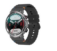 Lamshaw Bracelet Compatible avec Blackview SmartWatch,Nouveau Bracelet de Remplacement en fil Tressé en Silicone Compatible avec Blackview W50, R30 Pro SmartWatch (Noir, 22mm)
