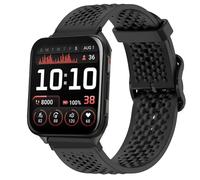 Lamshaw Bracelet Compatible avec Garmin Venu X1 SmartWatch, Nouveau Design Dracelet en Dilicone avec Boucle en métal,Les Montres intelligentes Compatible avec Garmin Venu X1 (Noir)