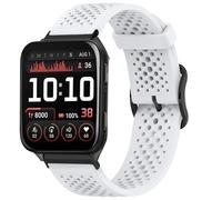 Lamshaw Bracelet Compatible avec Garmin Venu X1 SmartWatch, Nouveau Design Dracelet en Dilicone avec Boucle en métal,Les Montres intelligentes Compatible avec Garmin Venu X1 (Blanc)