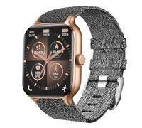 Lamshaw Bracelet Compatible avec ICE fit RT 3.0 36mm/40mm Smart Watch,Bande en Tissé de Remplacement Réglable Sangle Rechange Accessoires (Gris, For 36mm)